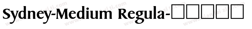Sydney-Medium Regula字体转换